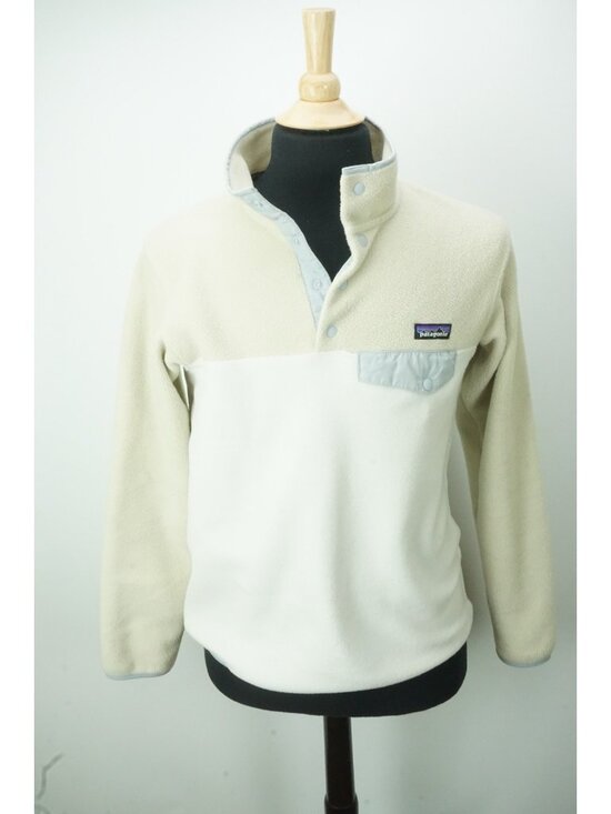 Patagonia Sweaters - Patagonia Women's Lightweight Synchilla Snap-T Pullover Bleached Stone Sz M